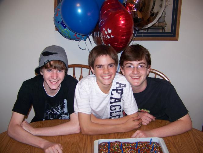 14th B'day with Kaine and Will. Best trio ever